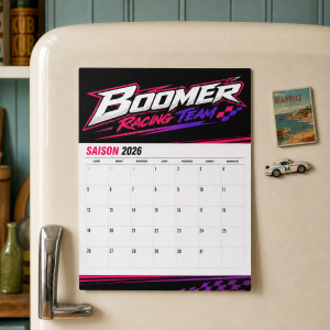 Calendrier magnétique du frigo